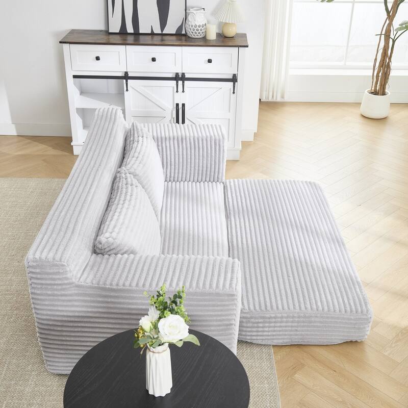 Sofa 70-in Casual Gray 2 -seater Loveseat - 8' x 10'