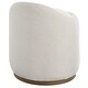 preview thumbnail 5 of 7, Uttermost 23186 Swirl 21" Wide Fabric Accent Stool