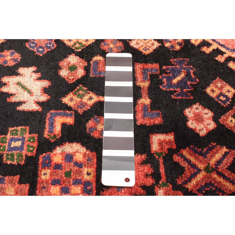 ECARPETGALLERY Hand-knotted Konya Anatolian Black Wool Rug - 4'8 x 6'11