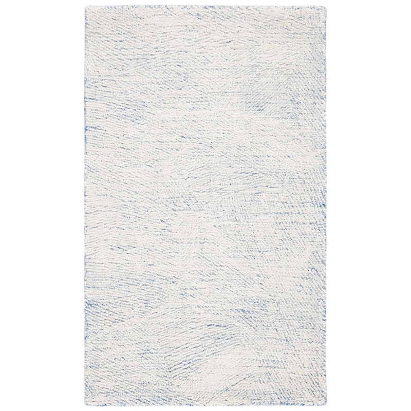 SAFAVIEH Handmade Metro Rozsika French Country Wool Rug - 2' x 3' - Blue/Ivory