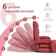 preview thumbnail 13 of 18, Costway Folding Floor Armchair w/ 6-position Adjustable Back & Lumbar - 69.5'' X 27'' X 5.5''