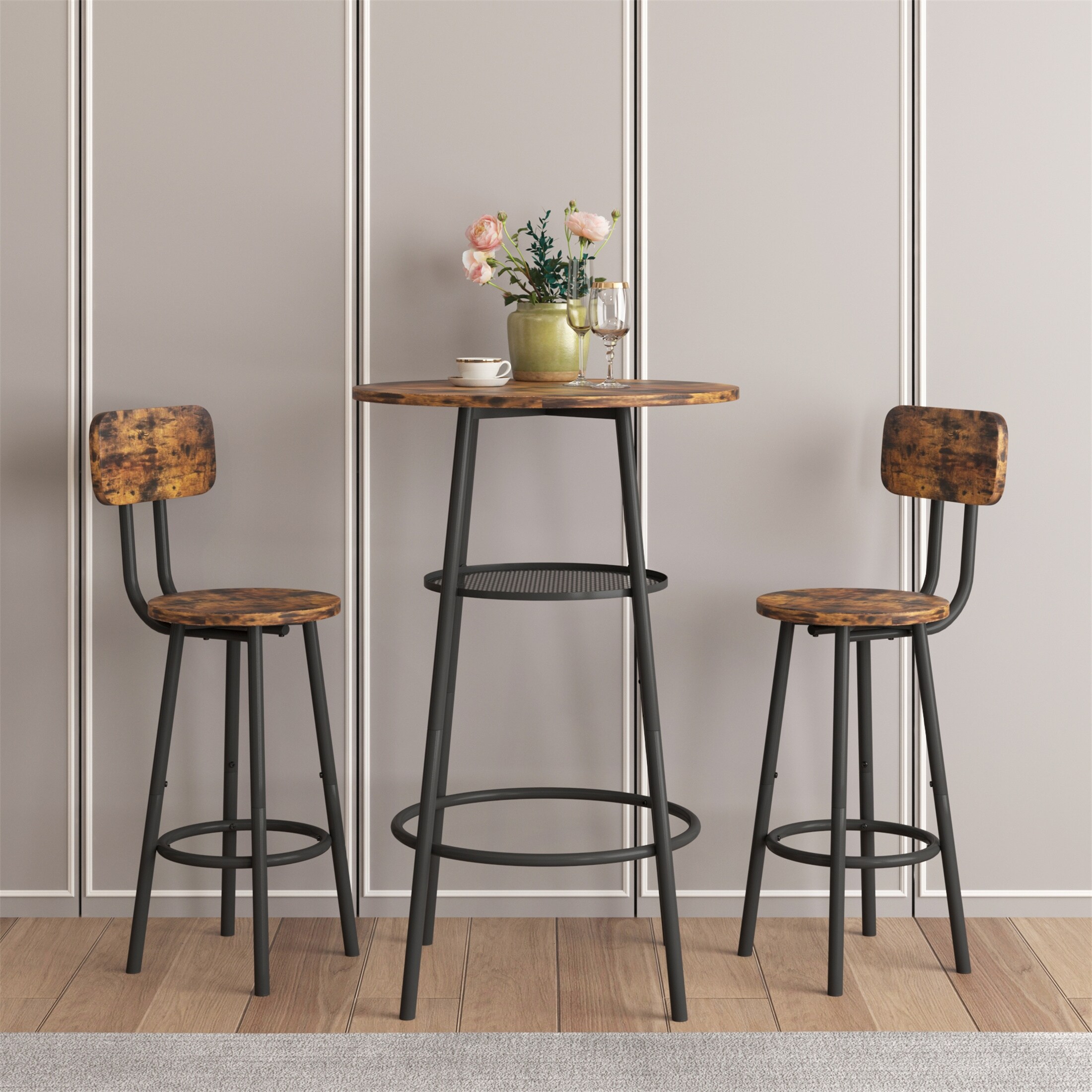 Table with sales 2 bar stools