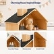 preview thumbnail 6 of 13, Fortune Candy House-Shaped Kids Storage Cabinet with Fabric Bins, Multi-Compartment Toy & Book Organizer, Vertical Design