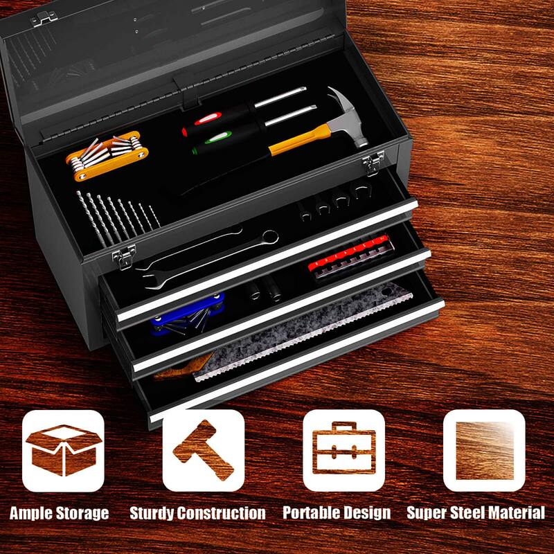 Costway Portable Tool Chest Box Storage Cabinet Garage Mechanic