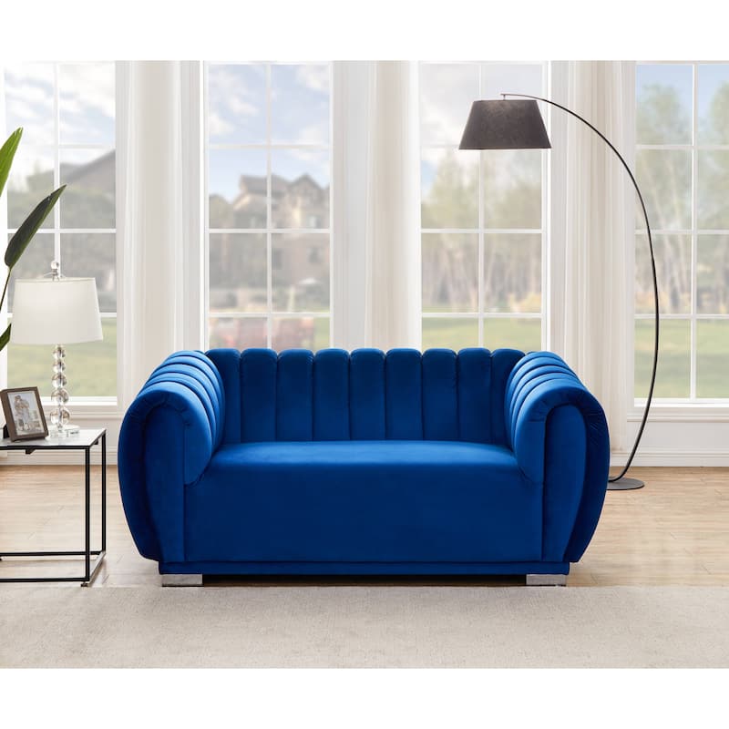 Kayley Luxury Velvet sofa love seat Standard Living Room Set