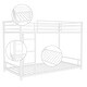 preview thumbnail 6 of 22, Sturdy Metal Twin over Twin Bunk Bed Kids Bed with Safety Guardrail
