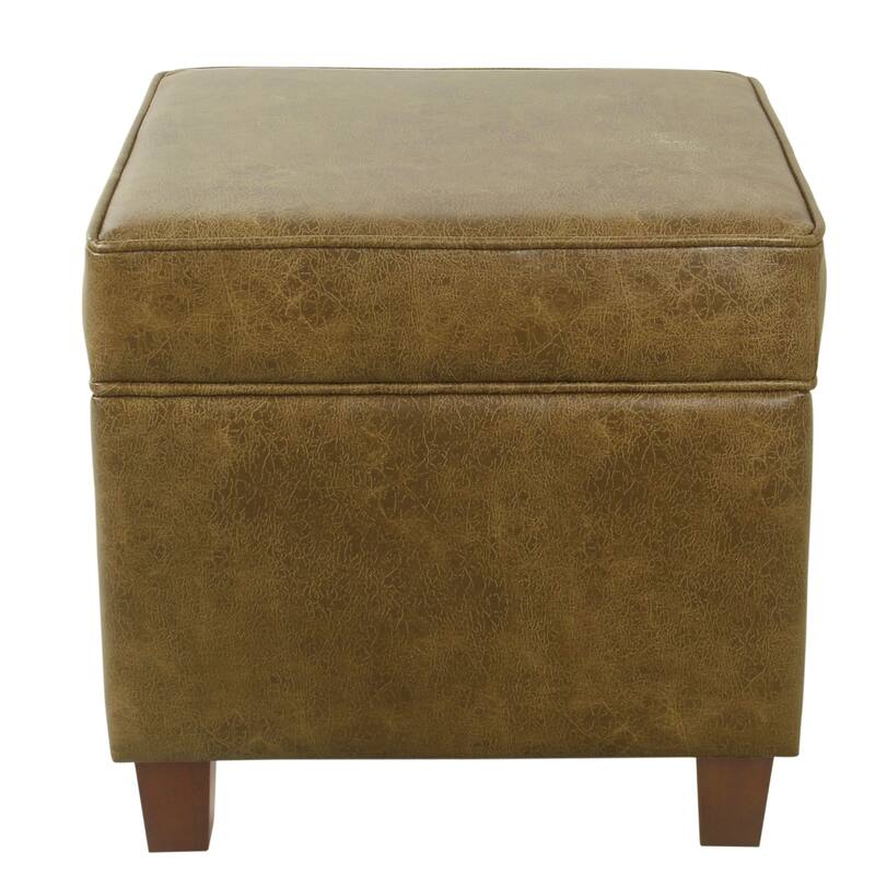 Copper Grove Schagen Square Ottoman with Lift-off Top