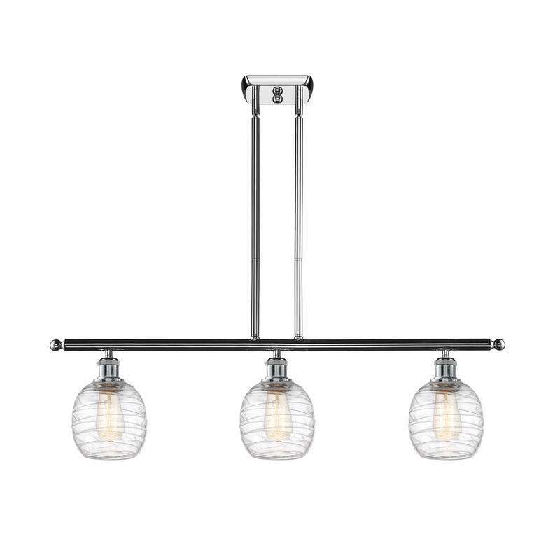 Innovations Lighting 516-3I-10-36 Belfast Linear Belfast 3 Light 36" - Polished Chrome / Deco Swirl