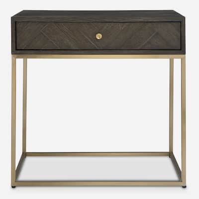 Uttermost Armistead Walnut Side Table - 25"H x 25"W x 18"D