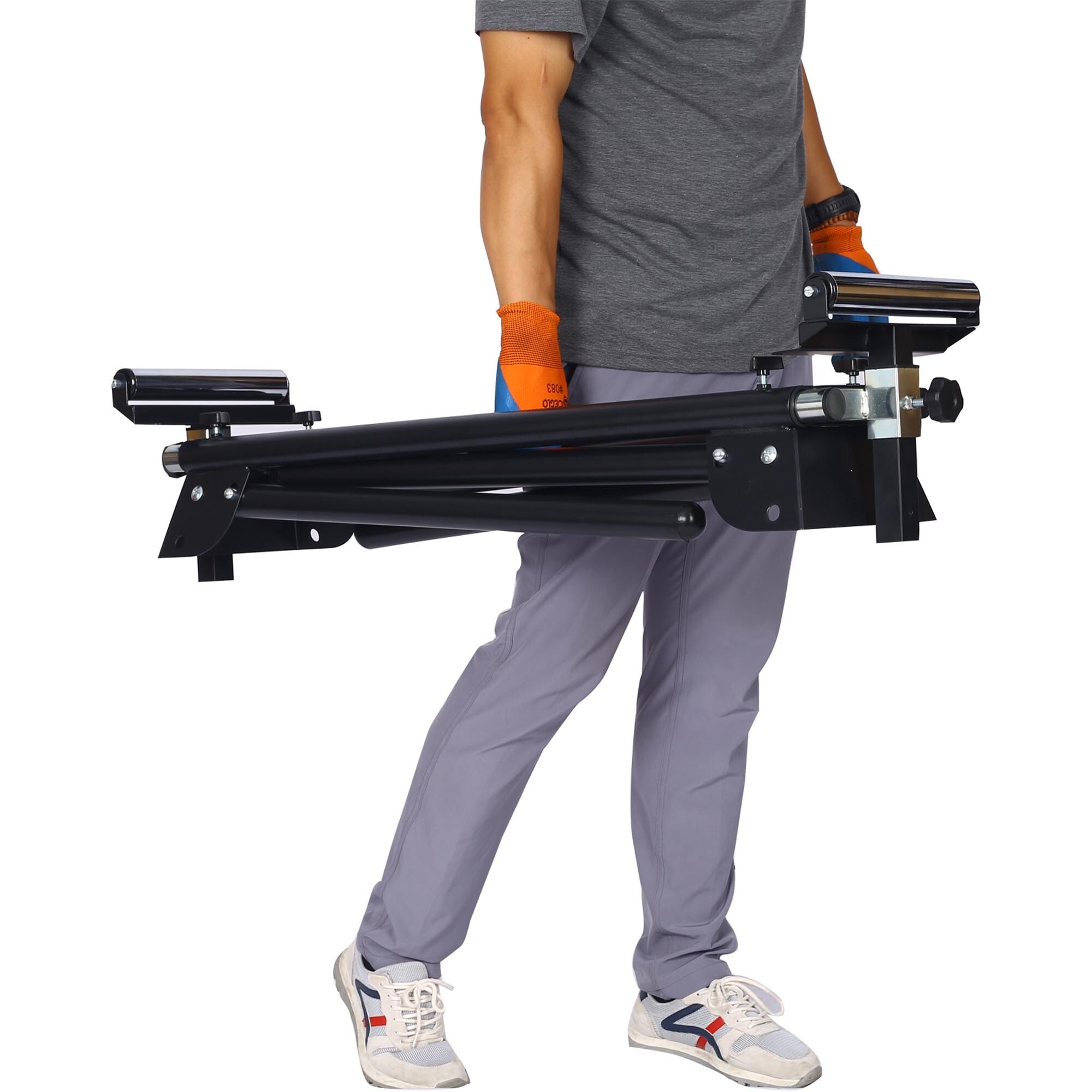 Compact folding shop miter saw stand