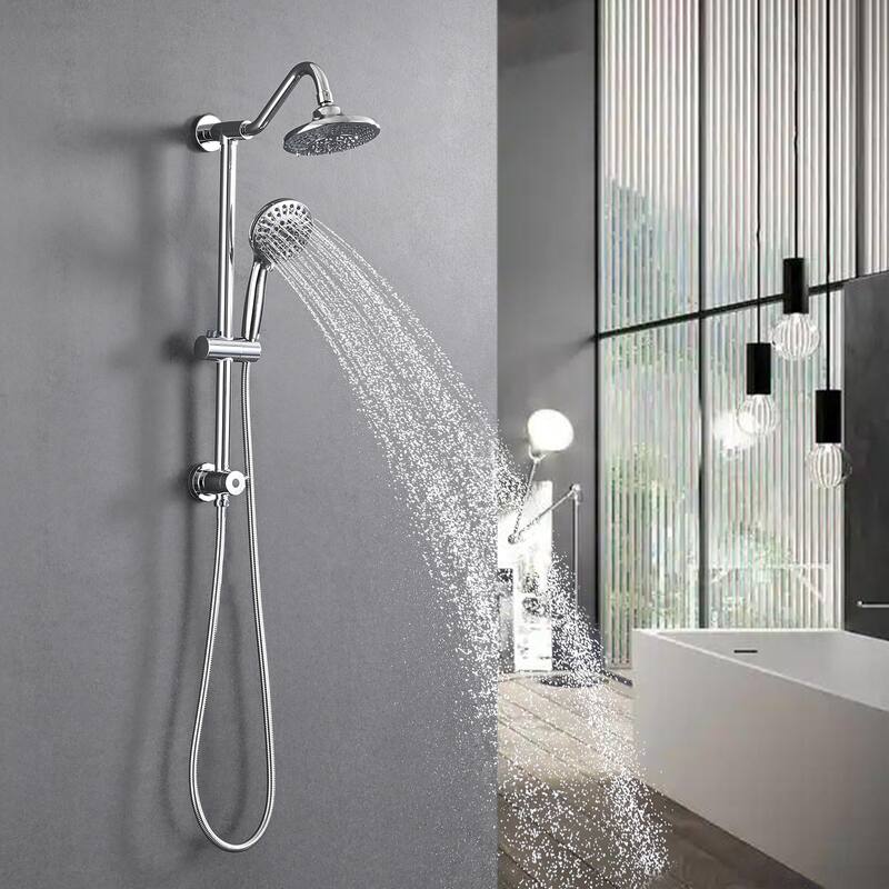 PROOX 5 Sprayer Shower Head Faucet with Handheld Slide Bar - 6