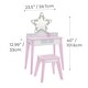 preview thumbnail 2 of 6, Fantasy Fields Little Princess Star Vanity with LED Mirror - 23.5" L x 12.99" W x 40.0" H