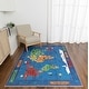 preview thumbnail 3 of 5, Kids Collection Discover the World Navy Area Rug