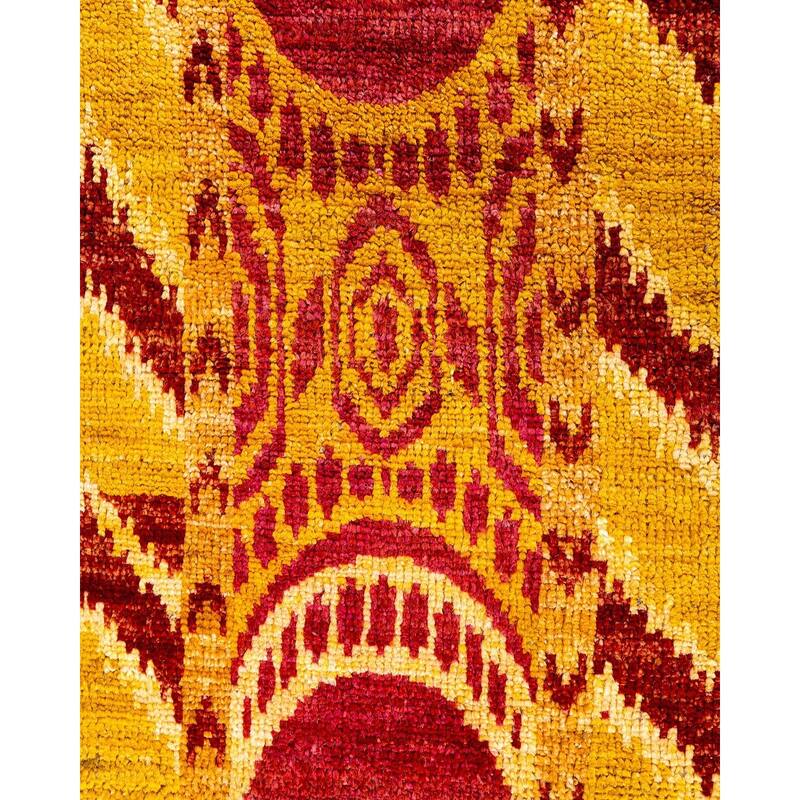 Contemporary Overdyed Wool Hand Knotted Area Rug - 3' 10" x 5' 10"