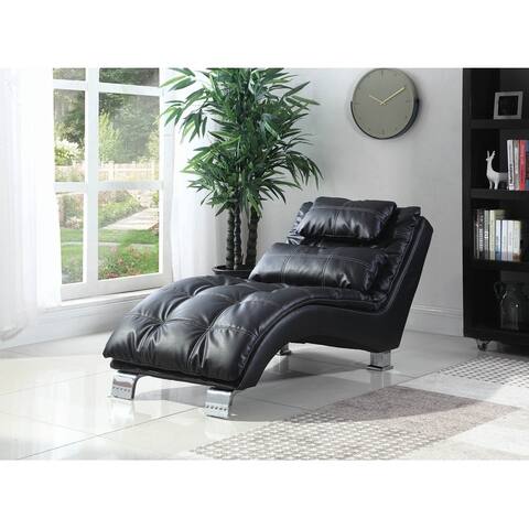 Isley Upholstered Chaise with Arched Base