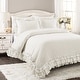 preview thumbnail 10 of 38, Silver Orchid Gerard Shabby Chic Ruffle Lace Comforter Set