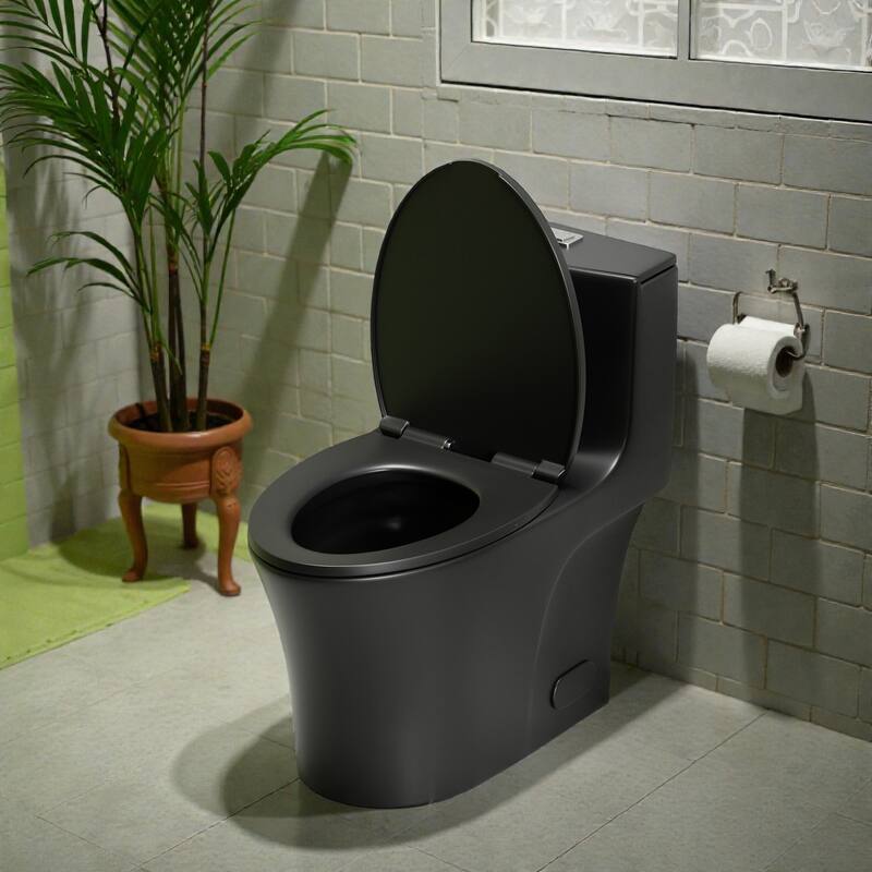 One Piece Elongated Toilet Tornado Flush. ADA Height 17 Inch. Dual Flush 1.1 1.6 GPF. MAP 1000g