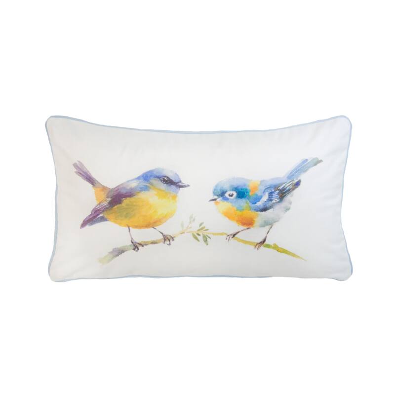 Donna Sharp Spring Flowers 2PC Polyester Decorative Pillow Set