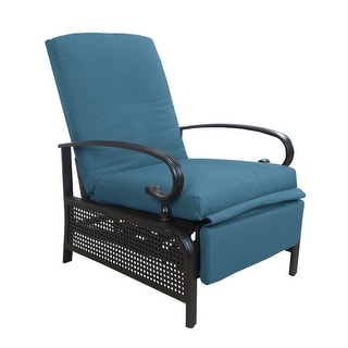 Adjustable Outdoor Patio Reclining Lounge Chair - Comfortable Cushioned ...