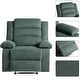preview thumbnail 82 of 101, Overstuffed Cotton Corduroy Manual Pushback Recliner with Wide Armrest