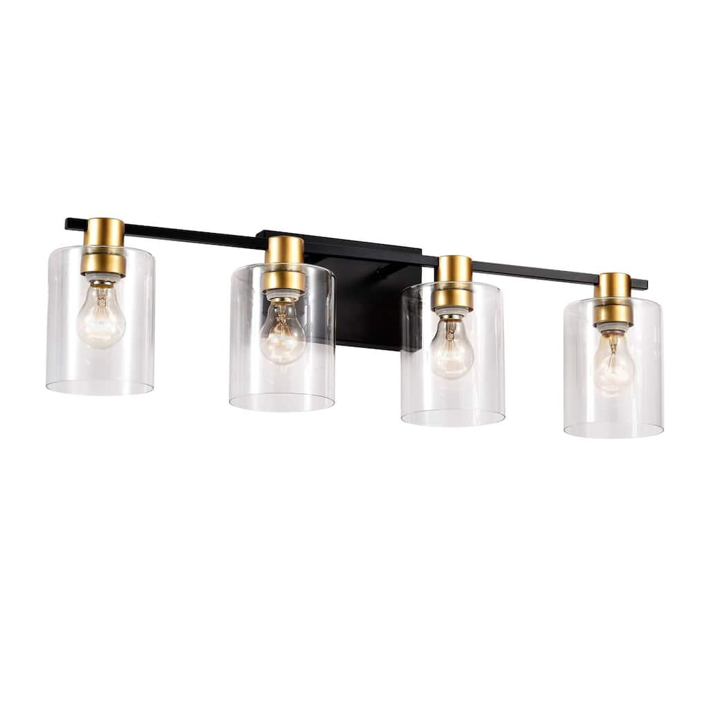 4-Light Bathroom Light Fixtures, Vintage Light Fixture Bathroom Over Mirror Wall Lights, for Room Bedroom Dresser
