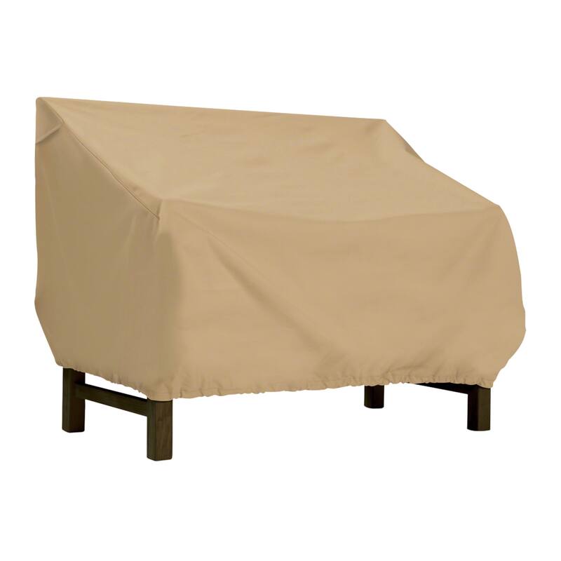 Classic Accessories Terrazzo Patio Bench/Loveseat Cover - All Weather Protection Outdoor Furniture Cover