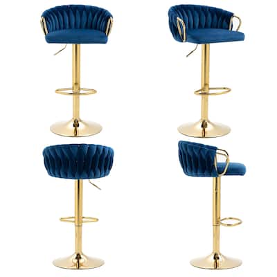 Adjustable Swivel Barstools (Set of 4)