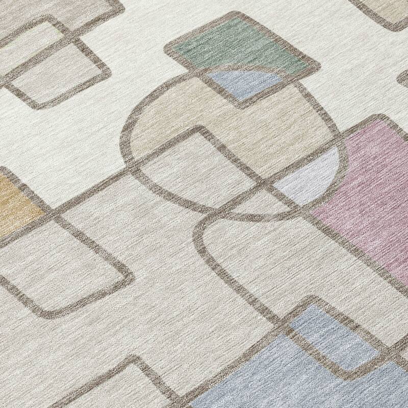 Machine Washable Indoor/ Outdoor Contemporary Prenner Chantille Rug