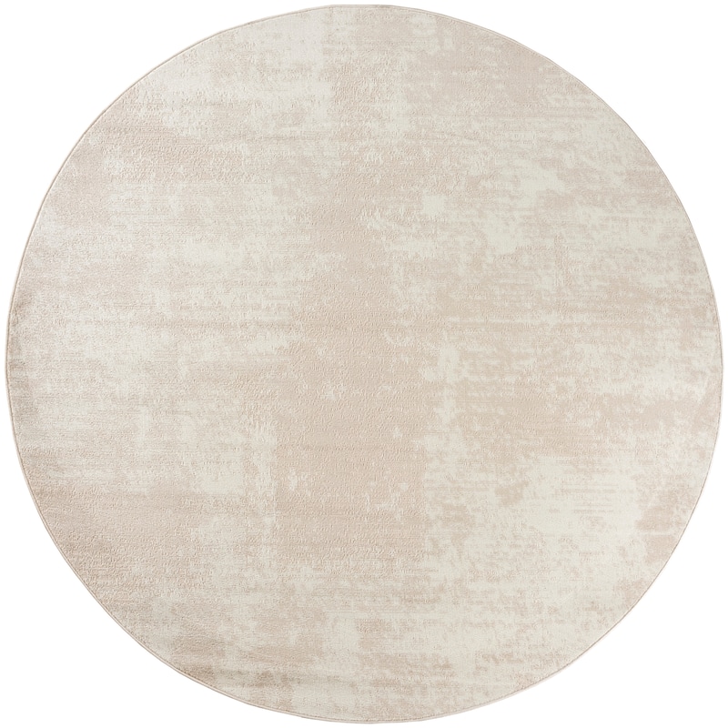 Nourison Serenity Home Indoor Abstract Area Rug - 8' x Round - Ivory