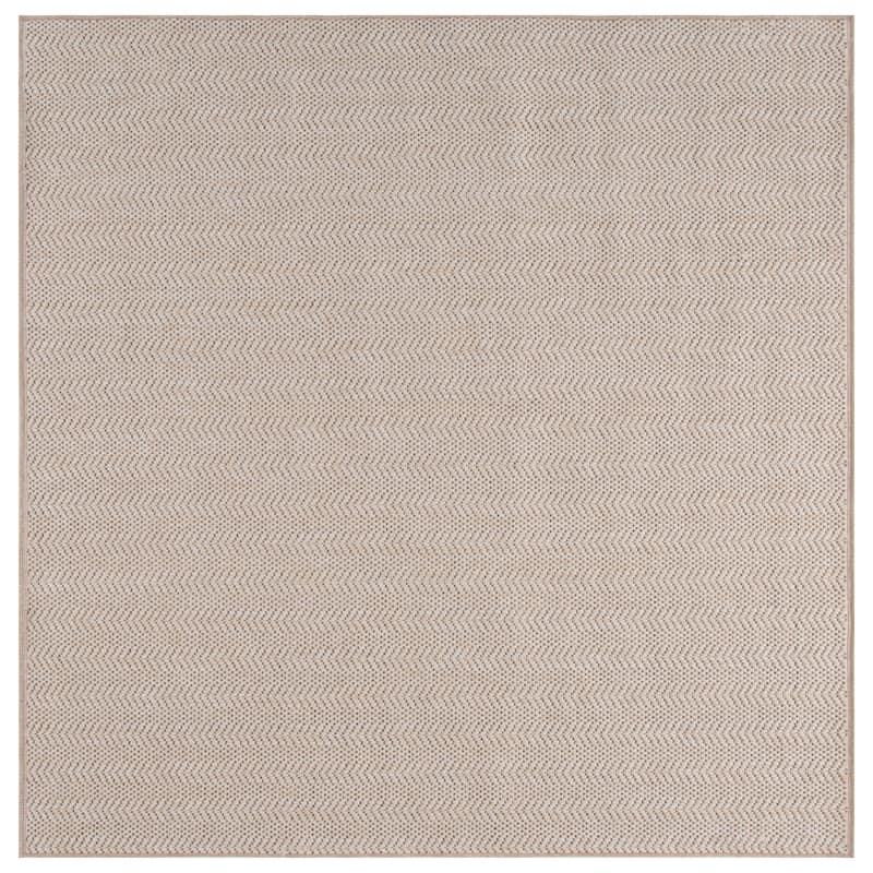 SAFAVIEH Sisal Hazal Performance Indoor/Outdoor Rug - 6'7" Square - Beige
