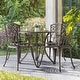 preview thumbnail 2 of 11, NUU GARDEN 5-piece Antique Bronze Cast Aluminum Patio Dining Set