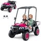 preview thumbnail 3 of 38, Costway 24V 7AH Kids Golf Cart 4WD 2 Seater Ride on Car with Sun Shade