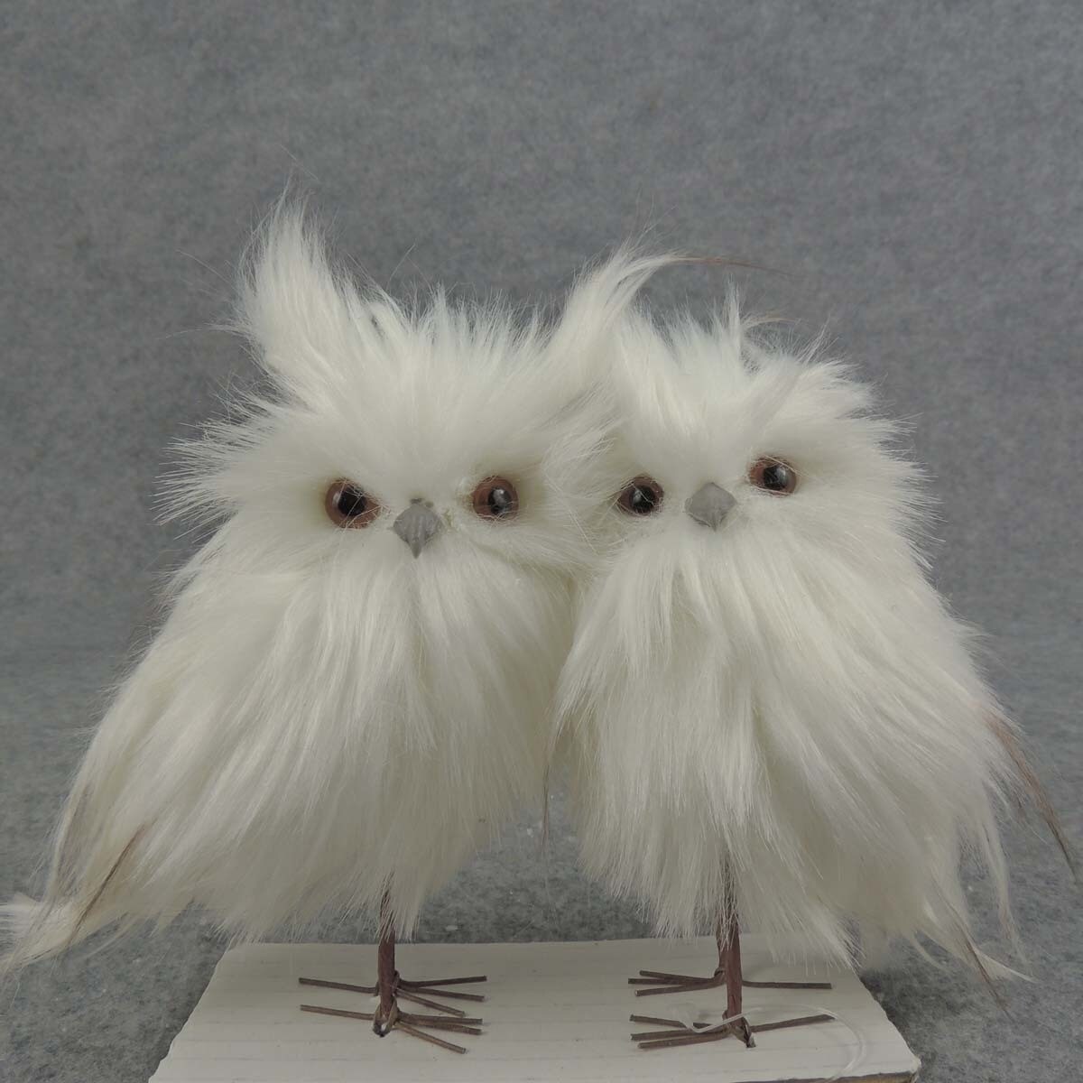 Shop 1 Pair 2 Pc 5 Inch Tall Artificial White Owl Great For