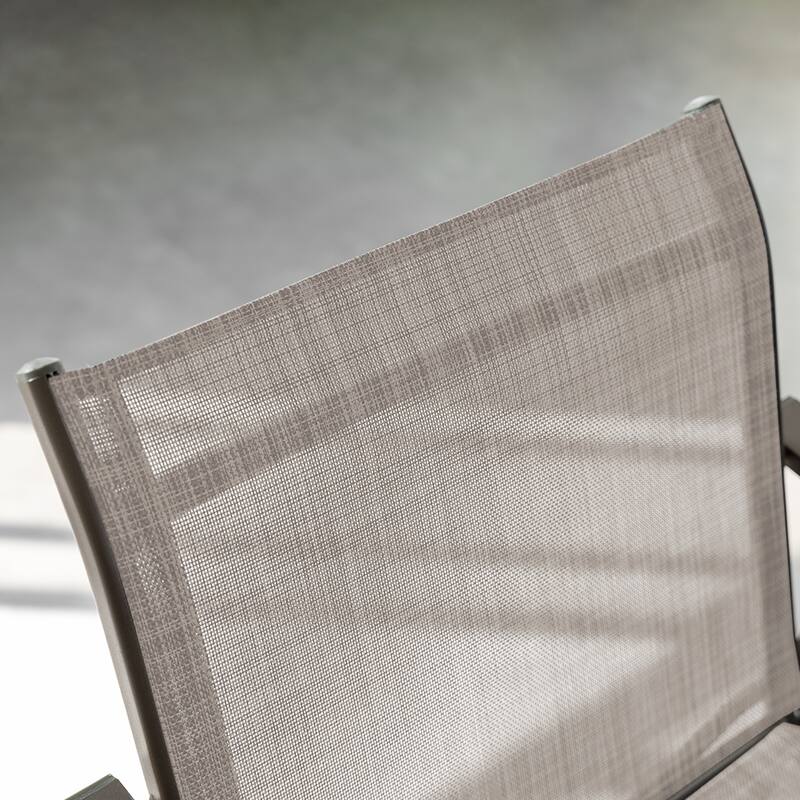 VredHom Outdoor Aluminum Bar Stool Set Patio Bar Chairs (Set of 2) - 21.7" W x 25.6" D x 43.7" H