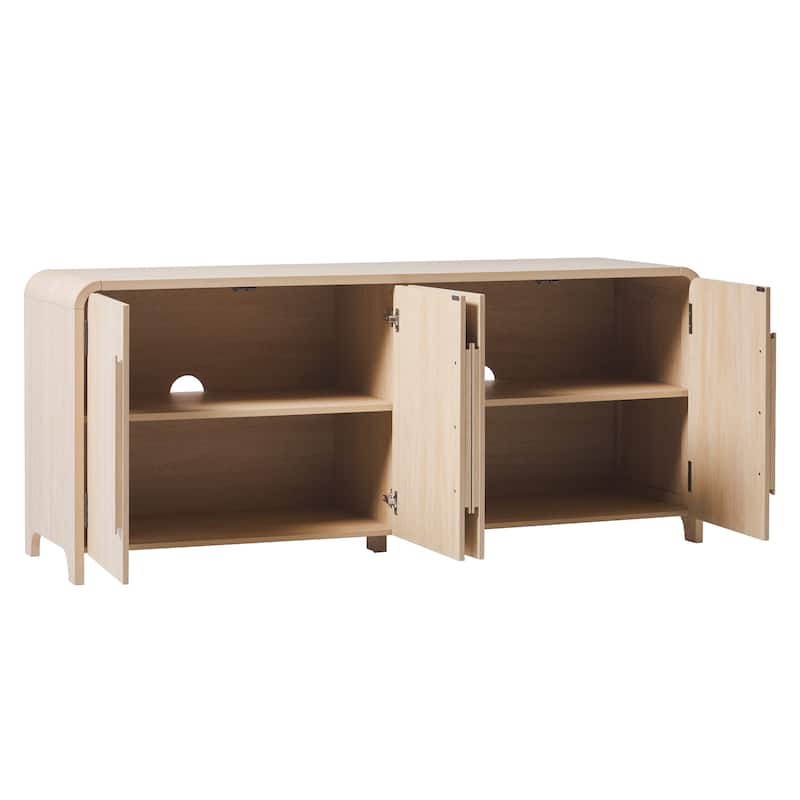 Middlebrook Modern Curved 70-inch Buffet Sideboard and TV Stand
