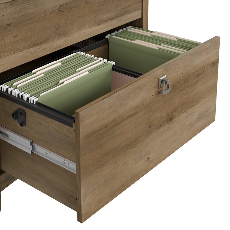 Bush Furniture Salinas Small Computer Desk with Storage Hutch