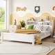 preview thumbnail 6 of 77, Pine Wood Platform Bed Low-Profile Bed Frame with Storage Headboard, Motion Sensor LED Light, Movable Guardrail, Slats Support