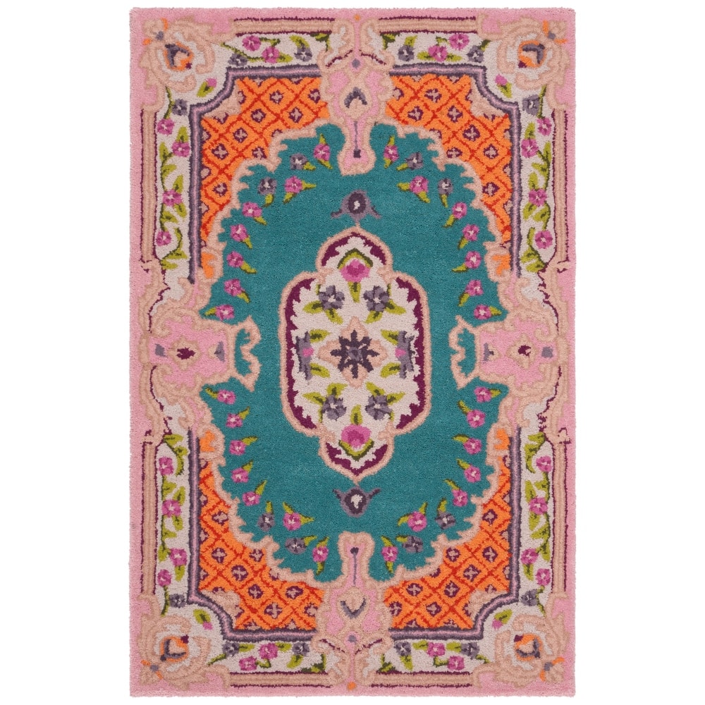 SAFAVIEH Handmade Bellagio Tatevik Oriental Medallion Wool Rug