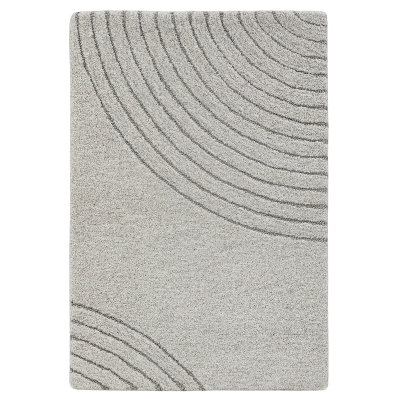 Terra by Obeetee Mid-Century Tonal 6 Ivory Rug - Lavender/Ivory - 2' x 3'