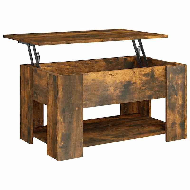 vidaXL Coffee Table Lift Top End Table Accent Side Sofa Table Engineered Wood - 31.1" x 19.3" x 16.1"