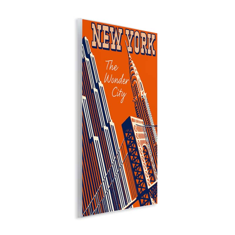 Stupell New York The Wonder City Wall Plaque Art Design By Marcus Jules