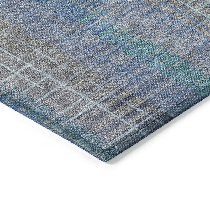 Machine Washable Indoor/ Outdoor Contemporary Aaron Chantille Rug