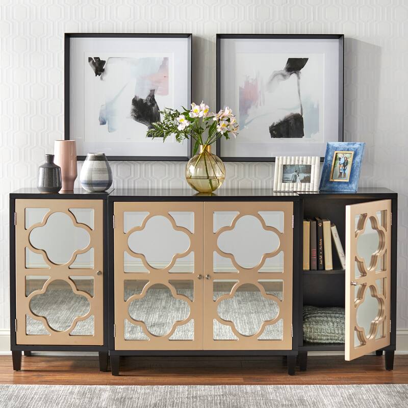 Lifestorey Broadway 3-piece Mirrored Cabinet Set