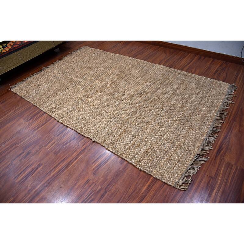 Hand Woven Ineas Flat Weave Jute Traditional Oriental Area Rug