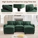 preview thumbnail 12 of 109, Modular Cloud Chenille Sectional Sofa with Ottomans, Deep Seat Convertible L-Shaped or U-Shaped Couch