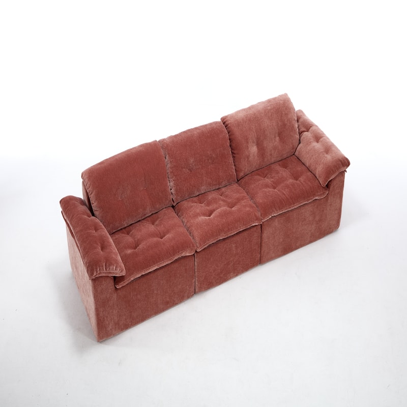 Modular Convertible Cushioned Sleeper Sofa Set