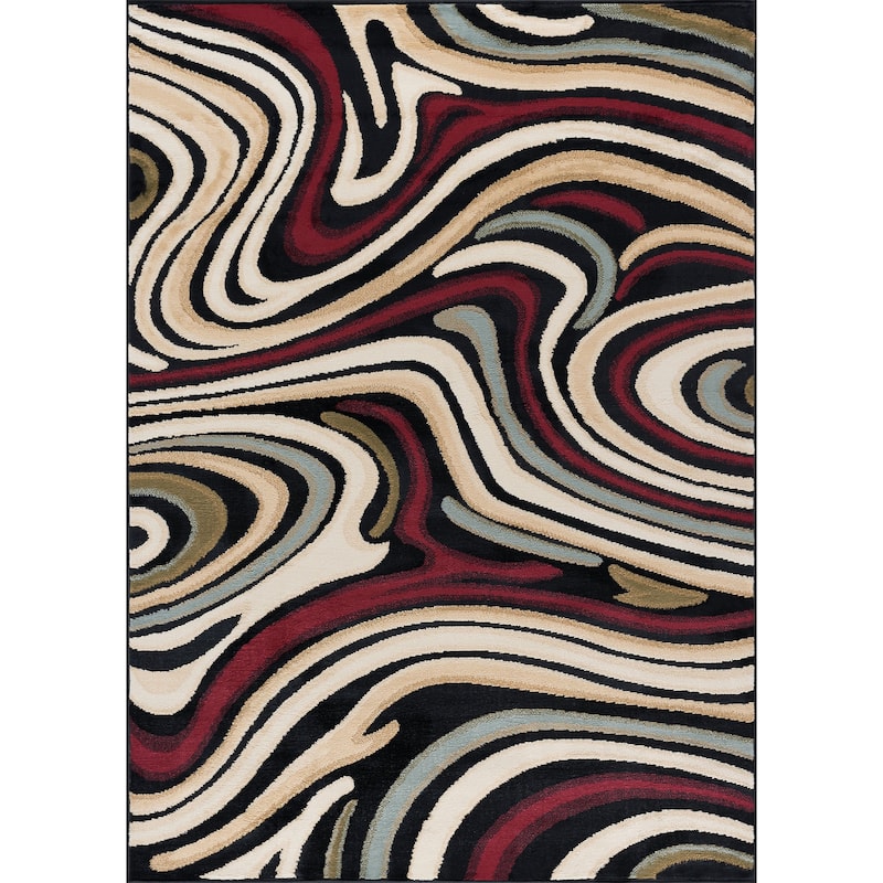 Lagoon Modern & Contemporary Abstract Indoor Area Rug