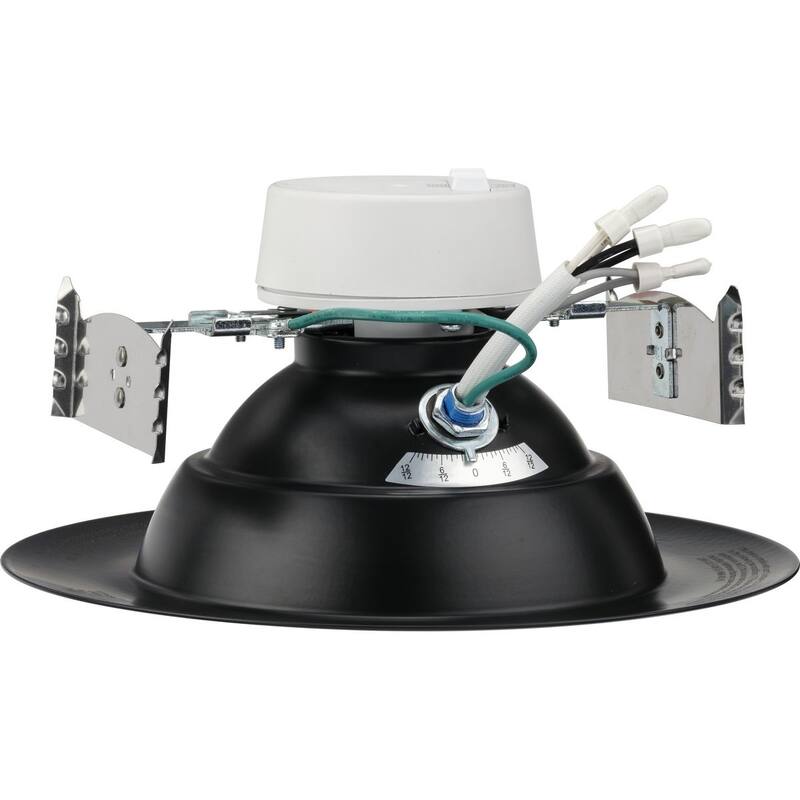 Intrinsic Collection 6 " 5-CCT Black LED Eyeball Trim for Recessed Housings - 7.727 in x 7.727 in x 3.94 in - 7.727 in x 7.727 in x 3.94 in