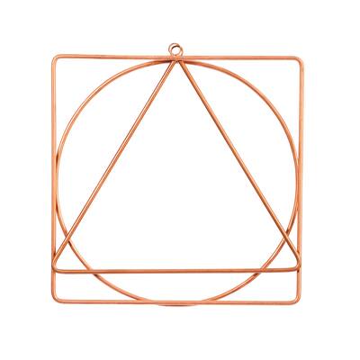 10" Metal Geometric Circlet Wall Art Décor (Set of 3) - 10