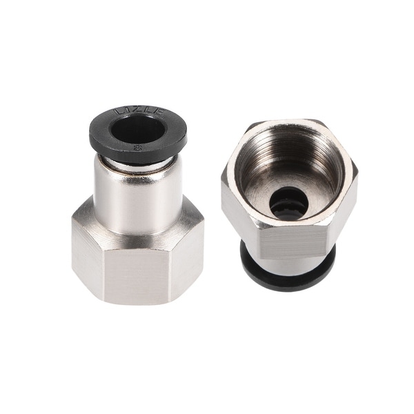 3/8"G Female Straight Thread 16.5mm Push In Joint Pneumatic Quick Fittings 4Pcs